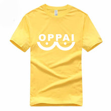 Load image into Gallery viewer, Hero Saitama One Punch Man Oppai Funny T-shirt Summer Euro Size 100% Cotton Short Sleeve O-Neck Men And Women T Shirt GMT3000019