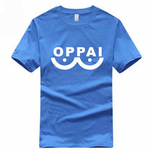 Load image into Gallery viewer, Hero Saitama One Punch Man Oppai Funny T-shirt Summer Euro Size 100% Cotton Short Sleeve O-Neck Men And Women T Shirt GMT3000019