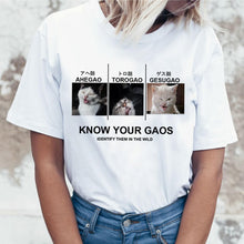 Load image into Gallery viewer, Ahegao Cartoon T Shirt Women Harajuku Boku No Hero Academia Anime T-shirt Senpai Funny Tshirt Hentai Himiko Toga Top Tees Female
